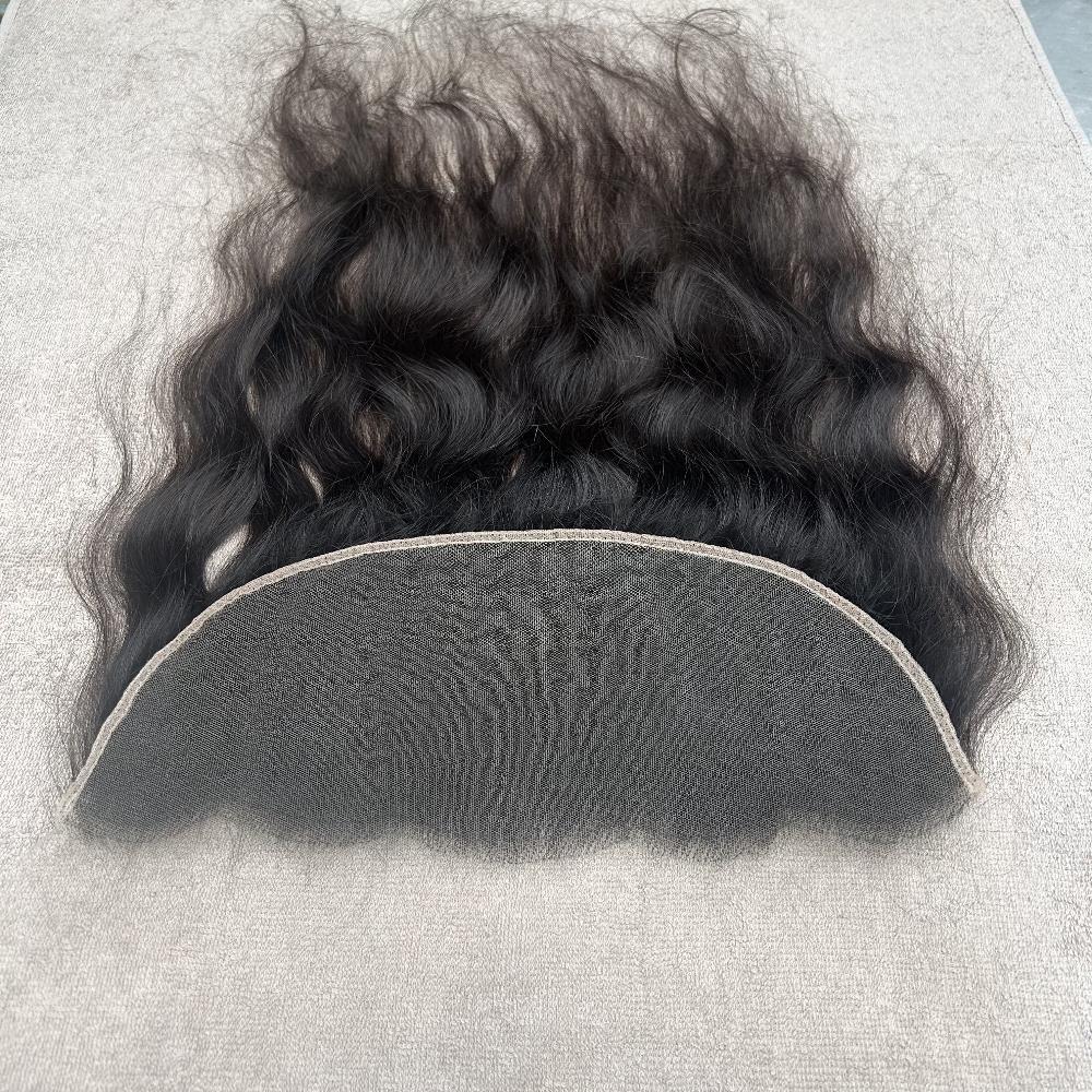 Swiss Lace Wavy Human Hair Frontal