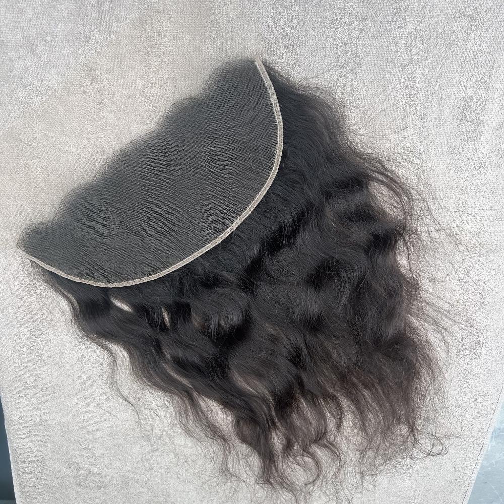 Swiss Lace Wavy Human Hair Frontal