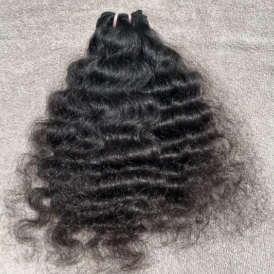 Raw Curly Human Hair Weave Bundles