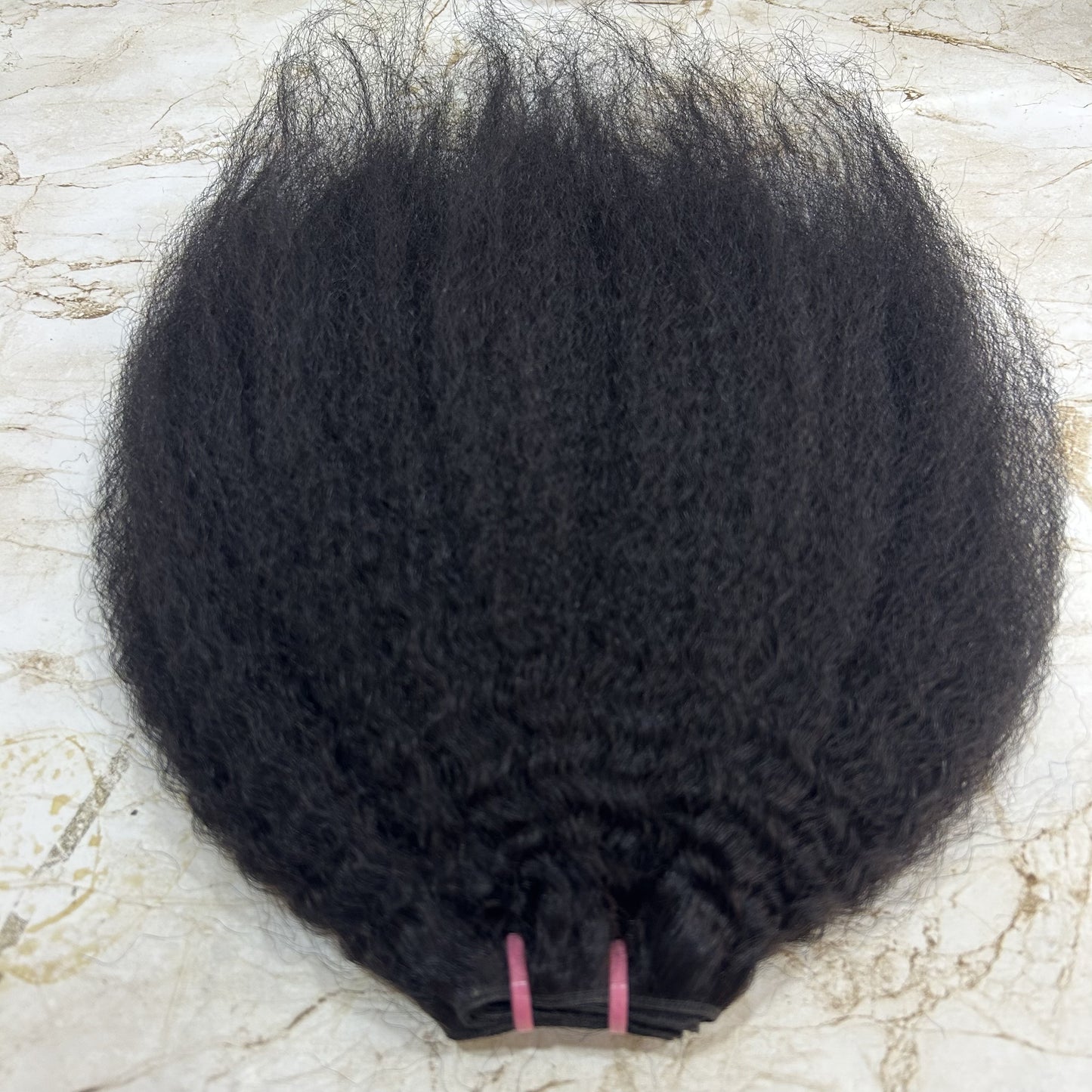 kinky straight human hair extensions
