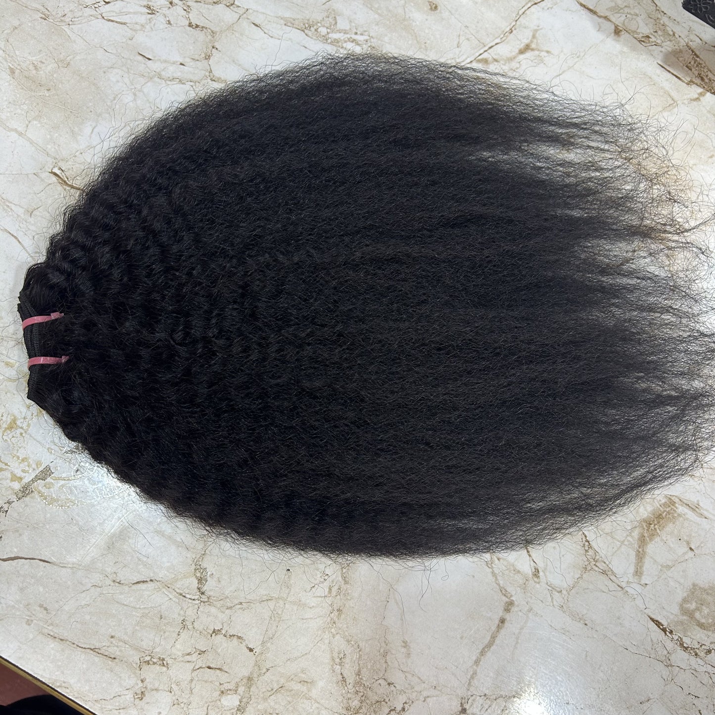 kinky straight human hair extensions
