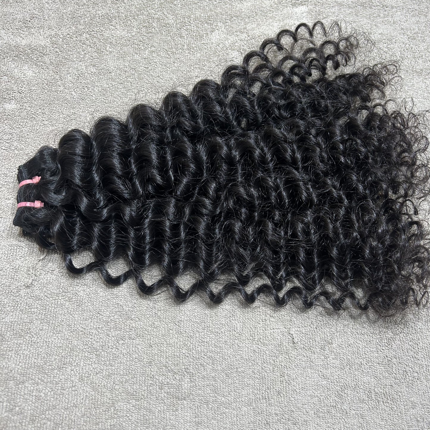 Steamed Curly Weft Hair Bundles 