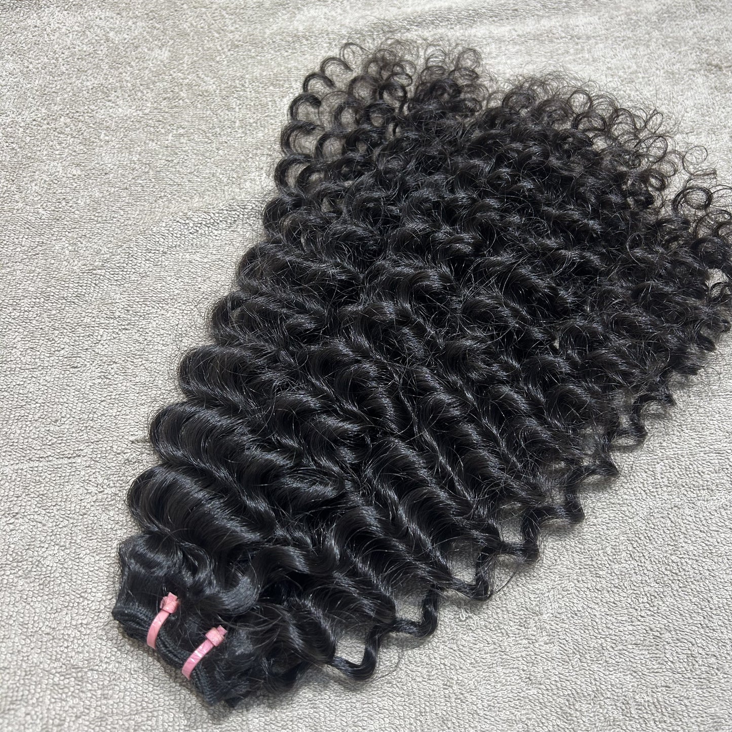 Steamed Curly Weft Hair Bundles 