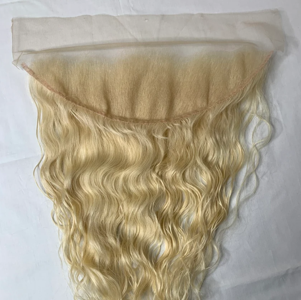 Blonde Frontal lace human hair 