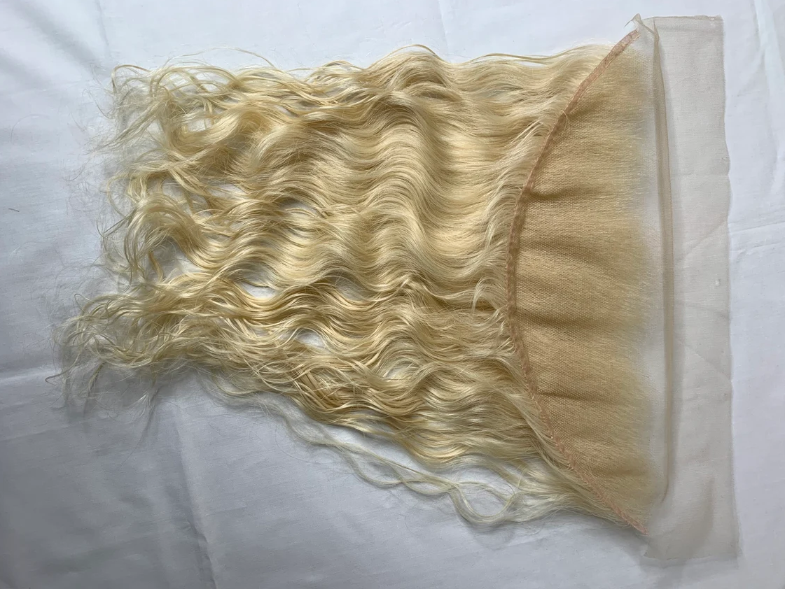 Blonde Frontal lace human hair 