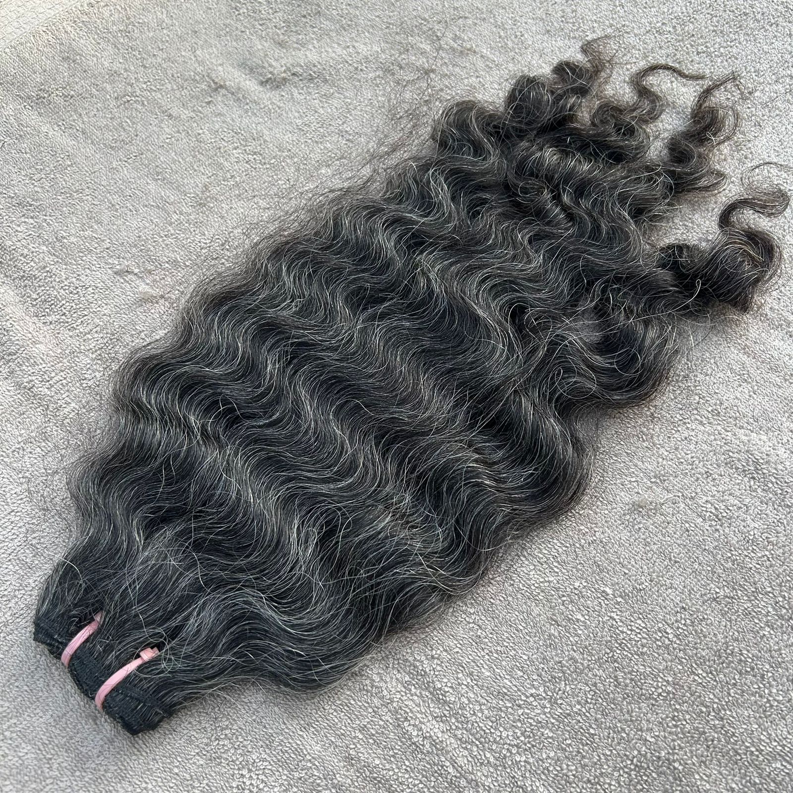 Grey Deep Curly Human Hair Bundles