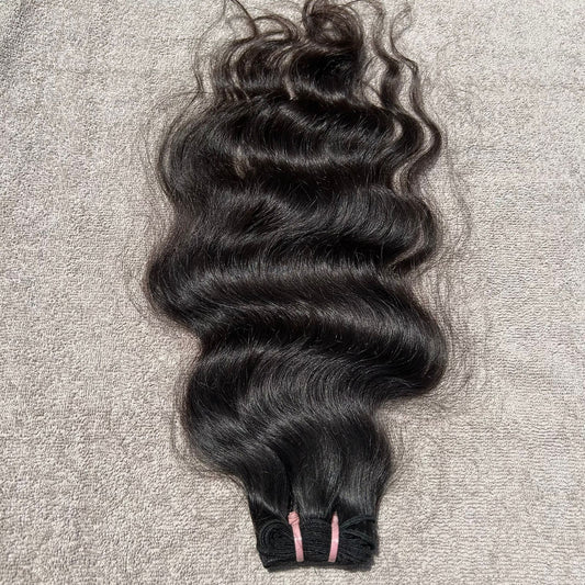 Deep Wavy Raw Hair Weft Bundles