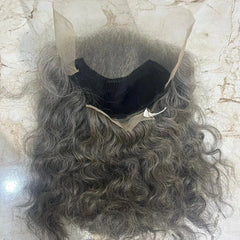 Lace front gray human hair wigs - Hair Trends India