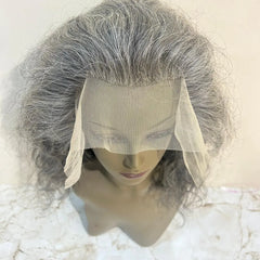Lace front gray human hair wigs - Hair Trends India