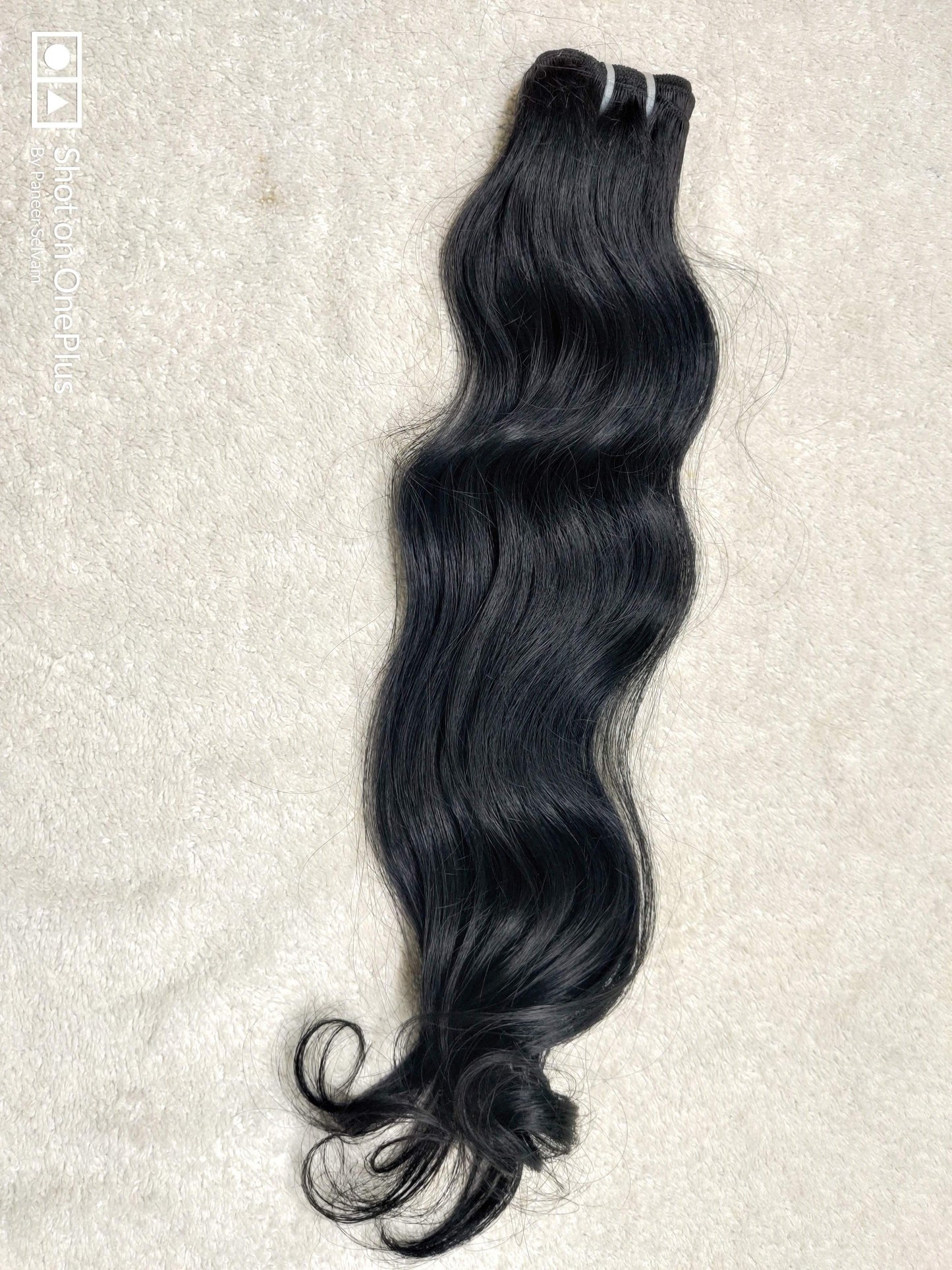 Natural Brown Black Wavy Remy Human Hair Extensions