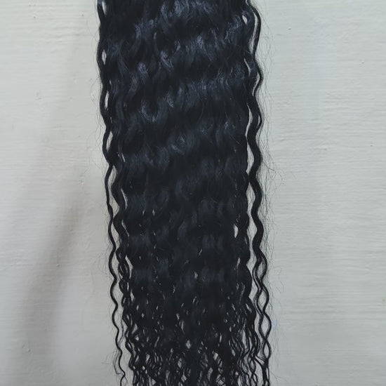 Machine Weft Raw Hair Kinky Curly Human Hair Bundles