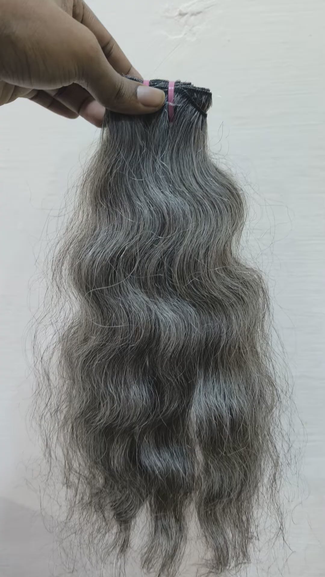 Natural Grey Salt and Pepper human hair bundles